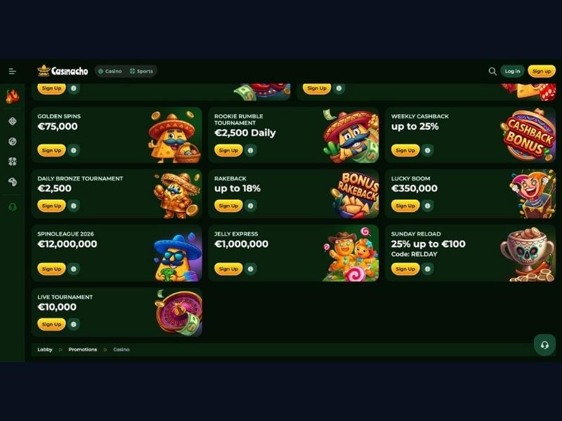 Registrierung bei Casinacho Casino (Nacho Casino): Konto anlegen, Zahlungsmethode wählen und KYC für deutsche Spieler